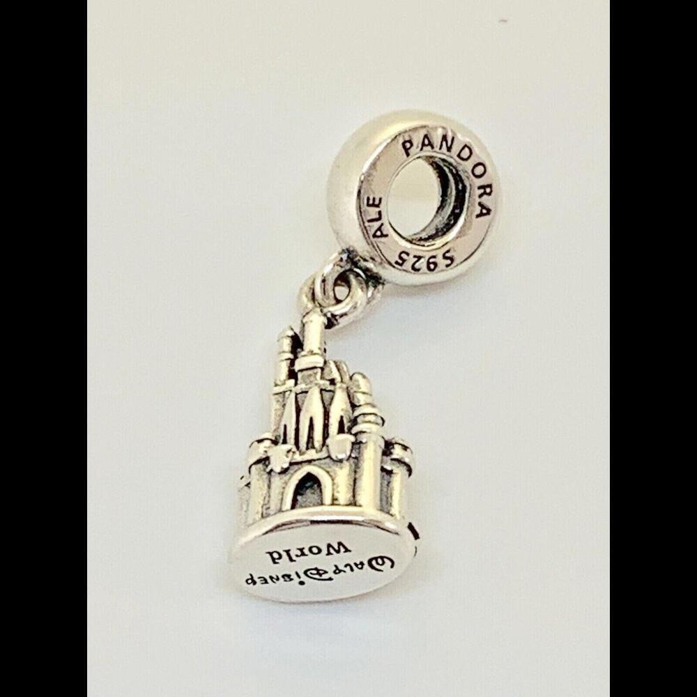 Authentic Pandora  Disney Park Cinderella Castle Charm WITH BOX #28